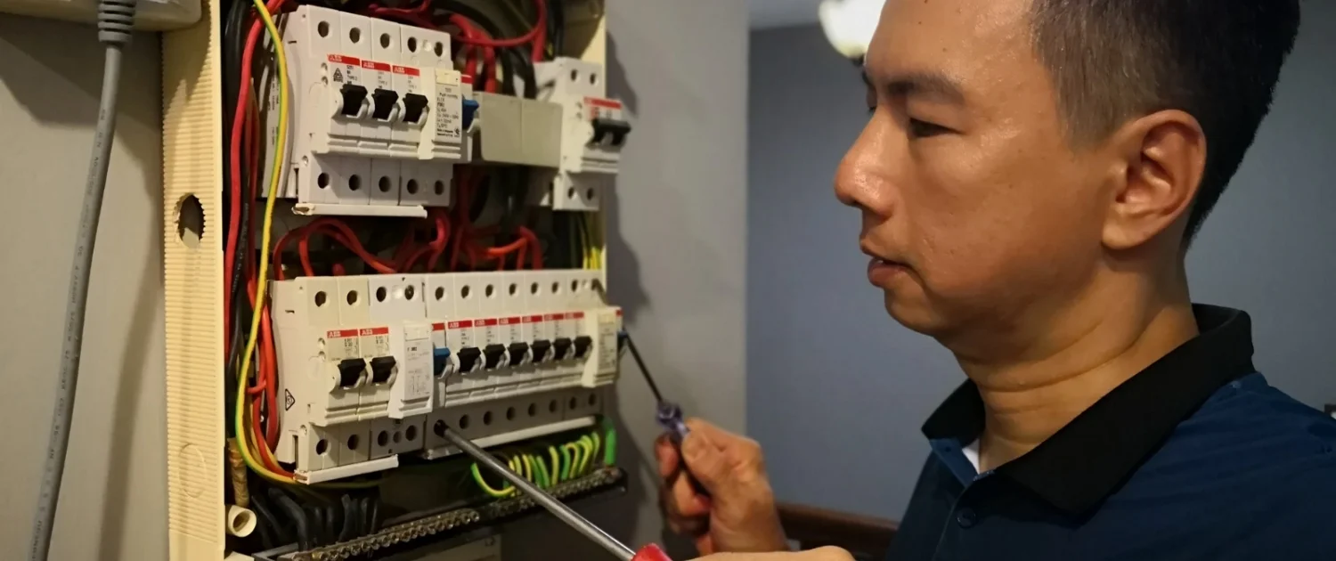 Electrician troubleshooting Main Circuit Breaker